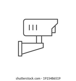 Security camera line outline icon