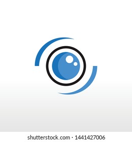 security camera logo design concept