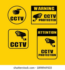señal de cámara de seguridad, pegatinas cctv, videovigilancia