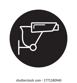 Security camera sign. Video monitoring. Camera cctv icon. Surveillance. Graph symbol for your web site design, logo, app, UI. Vector illustration on white background