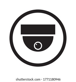 Security camera sign. Video monitoring. Camera cctv icon. Surveillance. Graph symbol for your web site design, logo, app, UI. Vector illustration on white background
