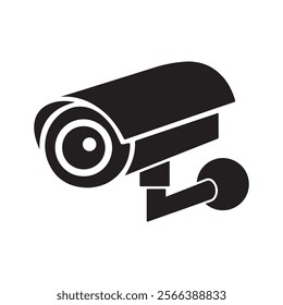 Security Camera silhouette icon vector, Video Surveillance, CCTV sign, Concept of Security and Monitoring