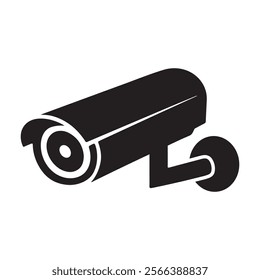 Security Camera silhouette icon vector, Video Surveillance, CCTV sign, Concept of Security and Monitoring