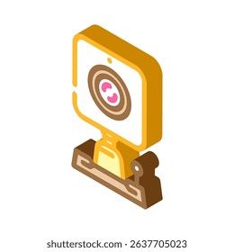 security camera smart home isometric icon vector. security camera smart home sign. isolated symbol illustration