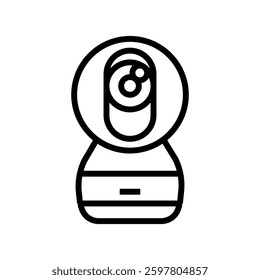 security camera smart home line icon vector. security camera smart home sign. isolated contour symbol black illustration