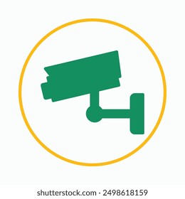 Security camera trendy icon exotic abstract vector illustration colorful artwork design