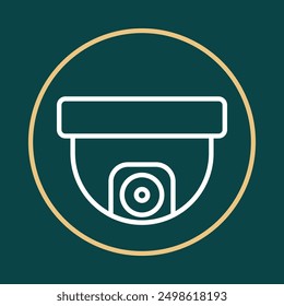 Icono de moda de la cámara de seguridad impresionante Ilustración vectorial abstracta diseño de obras de arte colorido