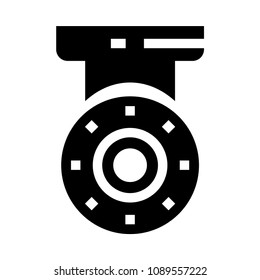 security camera vector glyphs icon