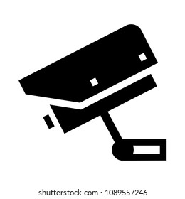 security camera vector glyphs icon