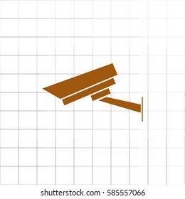 security camera vector icon