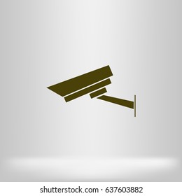 security camera vector icon