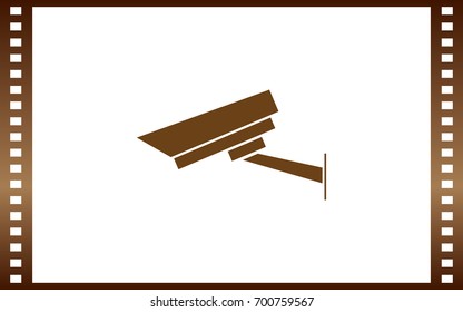 security camera vector icon