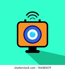 Security Camera Vector icon