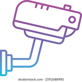 Security Camera vector icon. Can be used for printing, mobile and web applications.