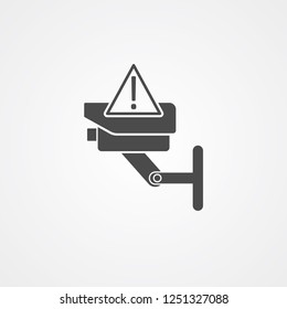 Security camera vector icon sign symbol