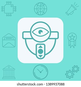 Security camera vector icon sign symbol