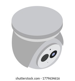 Security camera vector icon.Isometric vector icon isolated on white background security camera.