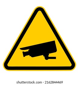 Security Camera Warning Sign Vector Sticker Stock Vector (Royalty Free ...