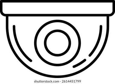 Security Cameravector illustration line icon icons design