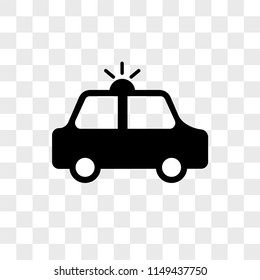 Security Car vector icon on transparent background, Security Car icon