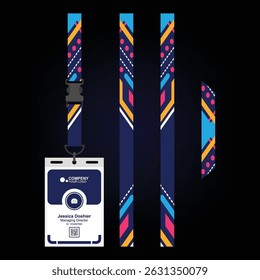segurança, cartão, identidade, id, corporativo, crachá, passe, negócio, empresa, design, nome, em branco, cordão, evento, isolado, identificação, branco, tag, modelo, escritório, plástico, fita, titular, marca,