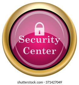 Security center icon. Internet button on white background. EPS10 vector.
