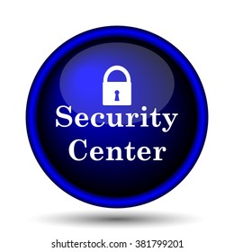 Security center icon. Internet button on white background. EPS10 vector
