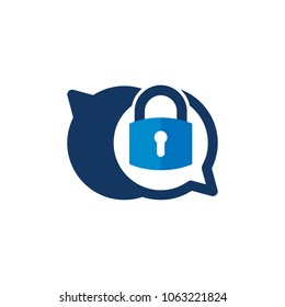 Security Chat Logo Icon Design