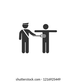 Security check icon. Element of airport icon for mobile concept and web apps. Detailed Security check icon can be used for web and mobile