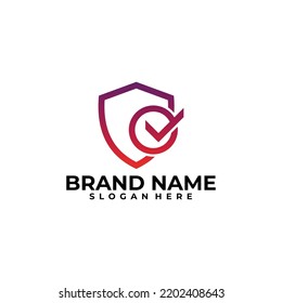 security check logo vector design template