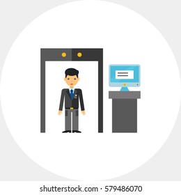 Security Check Vector Icon Stock Vector (Royalty Free) 604907540 ...
