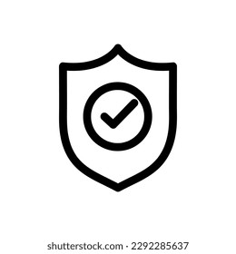 Ilustración de icono vectorial de verificación de seguridad en fondo blanco..eps