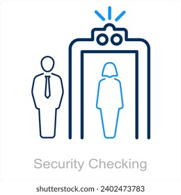 Security Checking and check icon concept