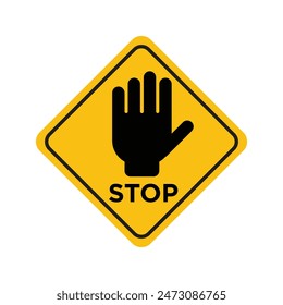 Sicherheits-Checkpoint-Stoppschild Sicherstellen der Sicherheit mit Sicherheitswarnungen