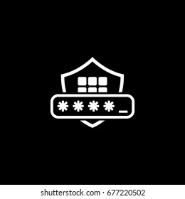 Security Code Icon. Flat Design. Business Concept Isolated Illustration.
