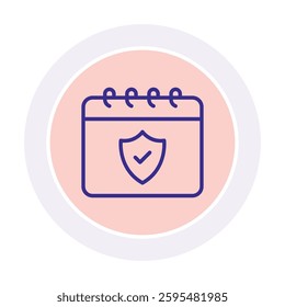  Security color circle icon, vector, pixel perfect, illustrator file 