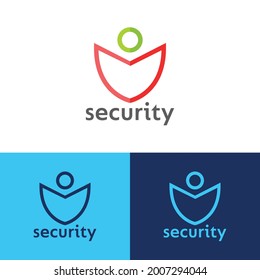 security company logo design vector templet,