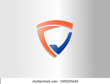 Security company logo ready to use. Abstract symbol of security. Shield logo. Shield icon.