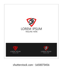 Security company logo ready to use. Abstract symbol of security. Shield logo. Shield icon. Security logo.