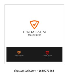 Logotipo de la compañía de seguridad listo para usar. Símbolo abstracto de seguridad. Logo Escudo.Icono Escudo. Logo de seguridad.