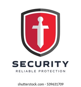 Security company logo ready to use. Abstract symbol of securit. Shield logo. Shield icon.