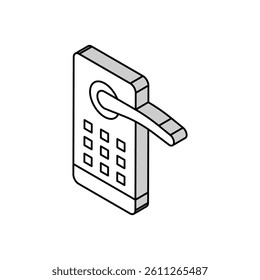 security computer application isometric icon vector. security computer application sign. isolated symbol illustration