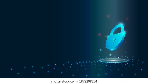 security concept and digital security data network protection.