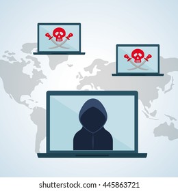 Security concept with icon design, vector illustration 10 eps graphic.