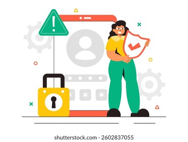 Security Consulting Illustration Featuring Information Technology and Ethical Hackers Conducting Testing, Development, and Cybersecurity Consulting