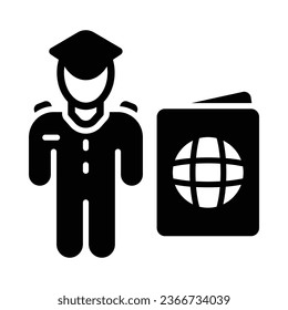 Security Control Vector Glyph Icon For Personal And Commercial Use.
