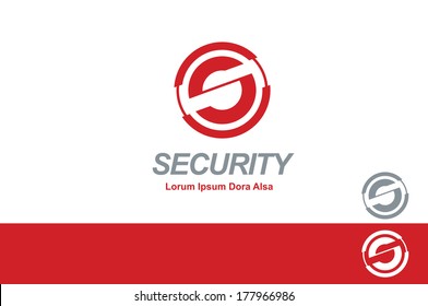 Security Corporation. Business. Letter. S. Concept. design element