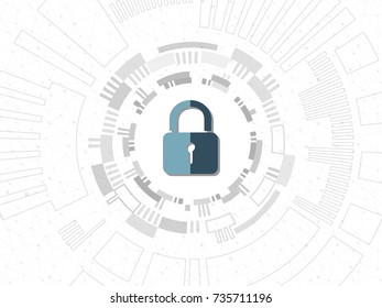 Security cyber background.