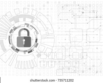 Security Cyber Background.