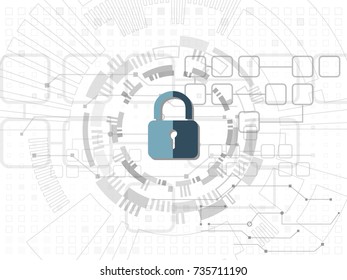 Security cyber background. Business concept. EPS10